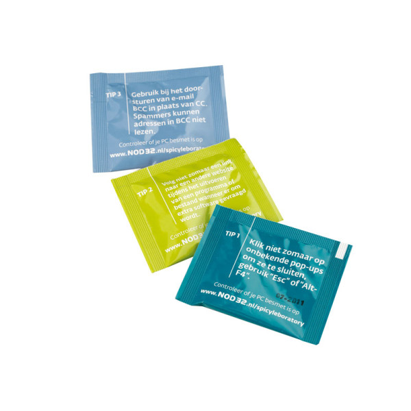 Sachet met 2 pepermuntjes of suikervrije Freshmints